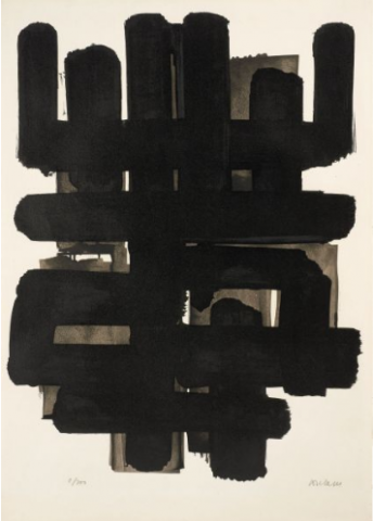 PAUSE ART – Pierre Soulages, „Lithographie 3“, 1957 – Collection Géotec - 0