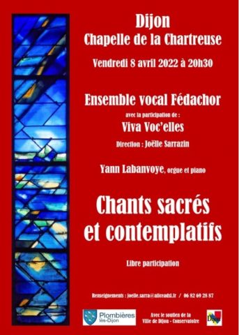 Concert de l’ensemble vocal Fédachor – chants sacrés et contemplatifs - 0