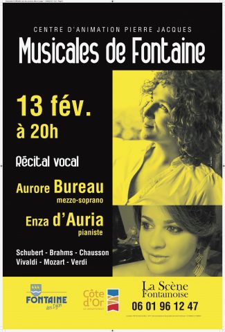 Musicales de Fontaine “ Récital Aurore Bureau, mezzo-soprano „ - 0