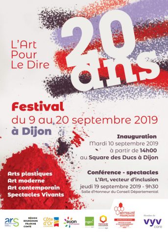 Festival des 20 ans de „L’art pour le dire“ à Dijon / Expositions, spectacles, conférence et tables rondes - 0