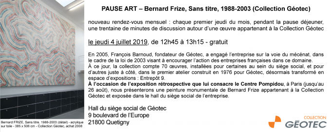 PAUSE ART – Bernard Frize, Sans titre, 1988-2003 (Collection Géotec) - 0